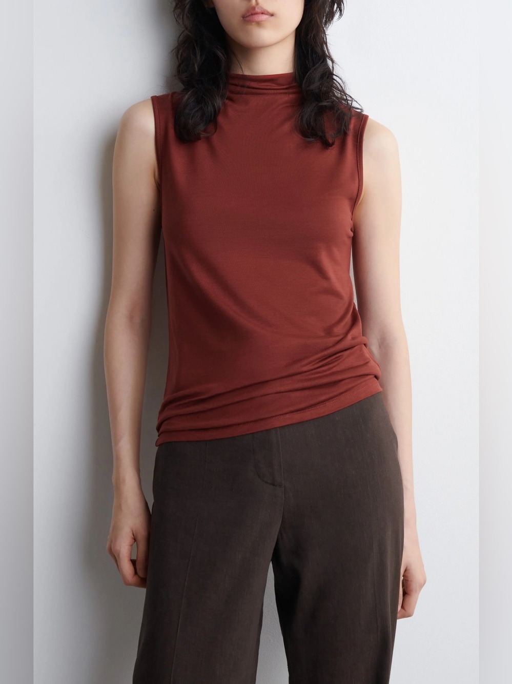 NWT - Nordstrom Sleeveless Mock Neck Tank Size Medium